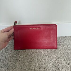 Michael Kors Cherry Red Clutch